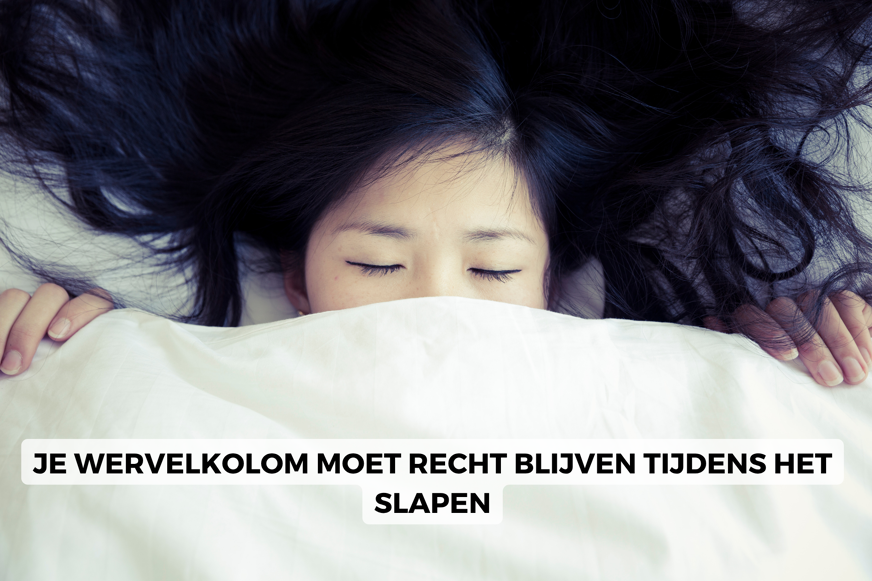 Rugslaper op een medium stevig matras voor optimale ondersteuning